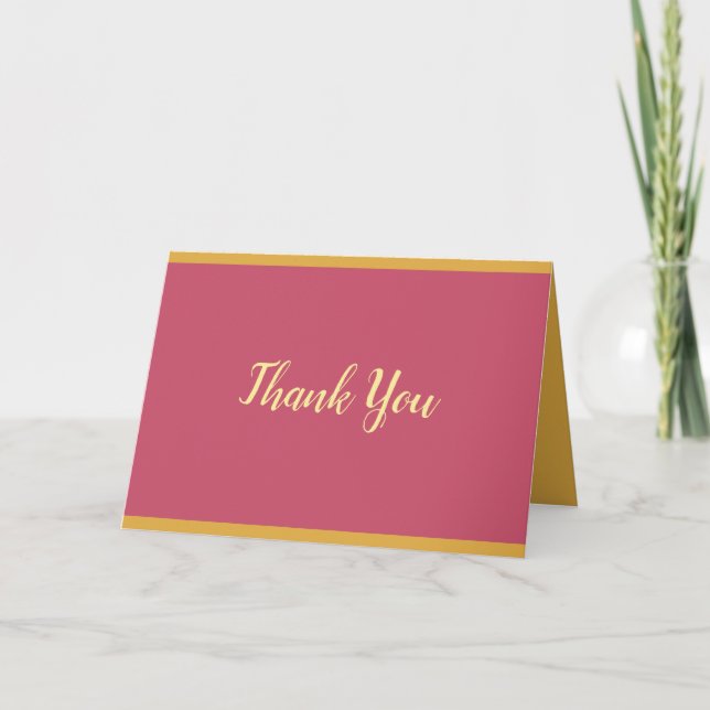 Trend Colours Hand Script Thank You Text Template (Front)