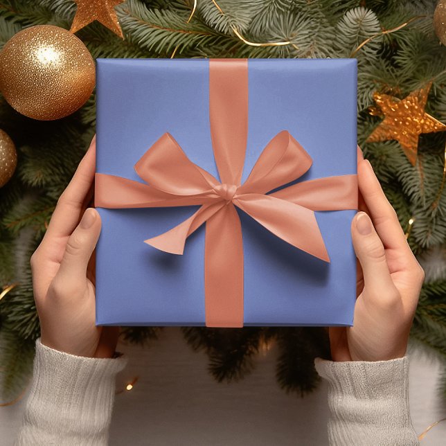 Trend Colours - Jewel Blue Colour - Solid Roll Wrapping Paper (Creator Uploaded)