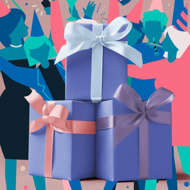 Trend Colours - Jewel Blue Colour - Solid Wrapping Paper Sheet (Creator Uploaded)