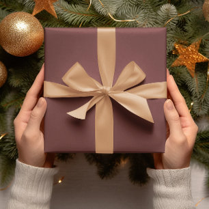 Trend Colours - Mahogany Brown Colour - Solid Roll Wrapping Paper