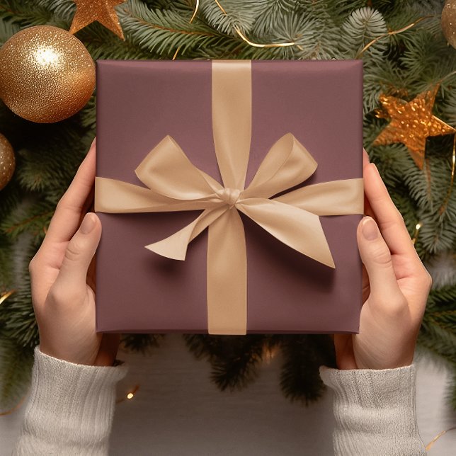 Trend Colours - Mahogany Brown Colour - Solid Roll Wrapping Paper (Creator Uploaded)