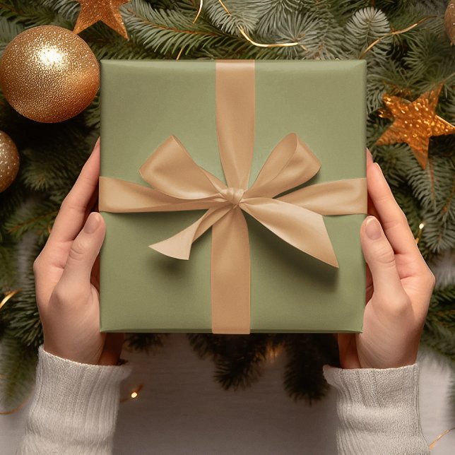 Trend Colours - Olive Green Colour - Solid Roll Wrapping Paper (Creator Uploaded)