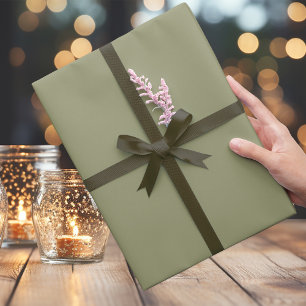 Trend Colours - Olive Sage Colour - Solid Roll Wrapping Paper
