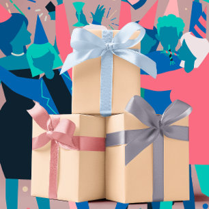 Trend Colours - Peach Blush Colour - Solid Wrapping Paper Sheet