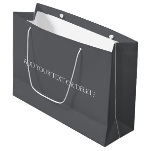 Trend Colours - Slate Grey Colour - Solid Large Gift Bag