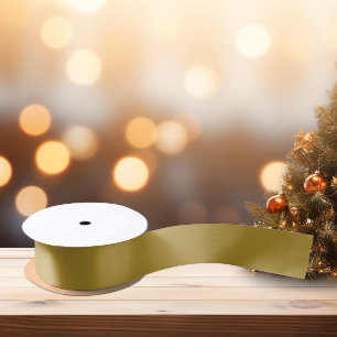Trend Colours - Sunny Olive Colour - Solid Satin Ribbon