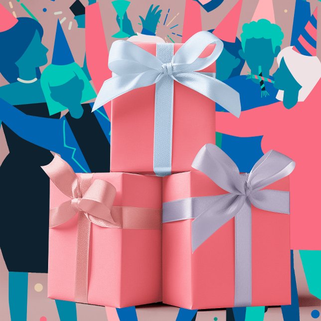 Trend Colours - Watermelon Pink Colour - Solid Wrapping Paper Sheet (Creator Uploaded)