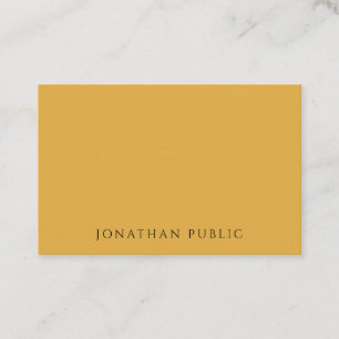 Trend Colours Yellow Brown Red Minimalist Modern Business Card