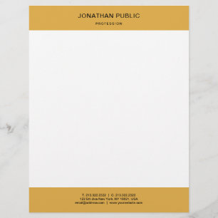 Trend Colours Yellow White Simple Template Modern Custom Letterhead