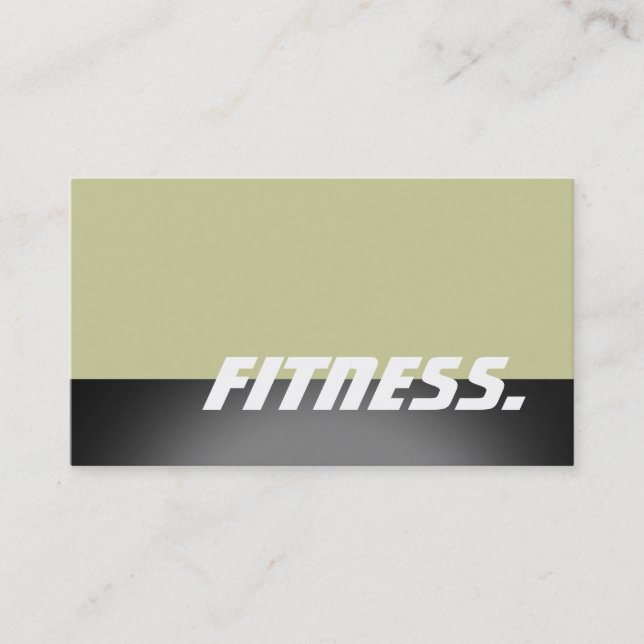 Trend Personal Trainer Fitness Sport Business Card (Front)