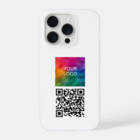 Trend QR Code Upload Logo Template Elegant White