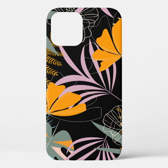 Trend seamless tropical pattern with bright leaves Case-Mate iPhone case (Back)