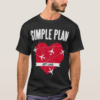 Trend Simple Plan Jet Lag Gifts For Music Fan Clas T-Shirt