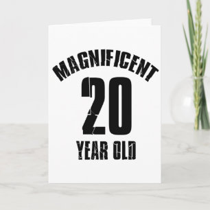TRENDING 20 YEAR OLD BIRTHDAY DESIGNS CARD