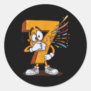 Trending 67 Funny Sick Seven Halloween Outfit Classic Round Sticker