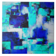 Trending Abstract Painting Art M2 Ceramic Tile
