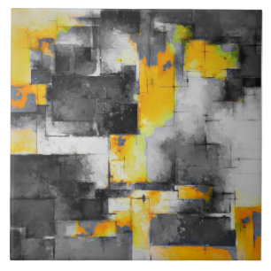Trending Abstract Painting Art M3 Ceramic Tile