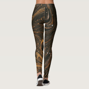 Trending Black Gold Leggings