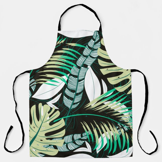 Trending bright seamless pattern with colorful tro apron (Front)