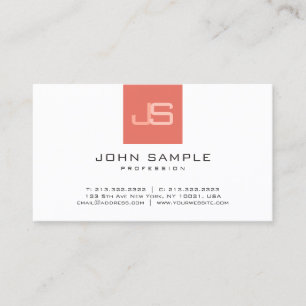 Trending Business Modern Monogrammed Elegant Business Card