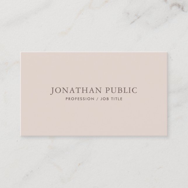 Trending Elegant Colours Modern Simple Template Business Card (Front)