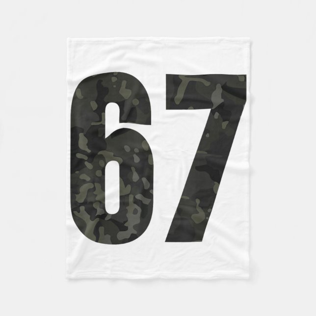 Trending Gen Alpha Six Seven 6 7 Meme Cam Multi Ca Fleece Blanket (Front)