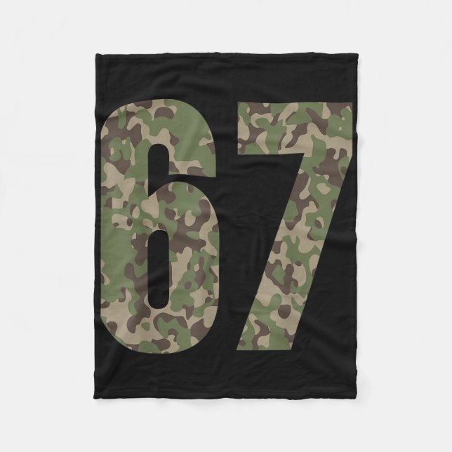 Trending Gen Alpha Six Seven 6 7 Meme Cam Multi Ca Fleece Blanket (Front)