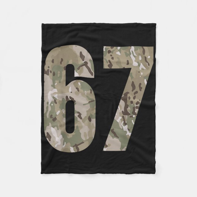 Trending Gen Alpha Six Seven 6 7 Meme Cam Multi Ca Fleece Blanket (Front)