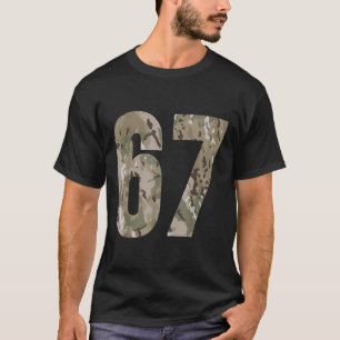 Trending Gen Alpha Six Seven 6 7 Meme Cam Multi Ca T-Shirt