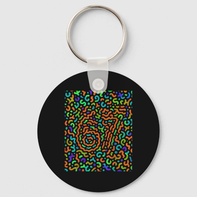 Trending Gen Z Alpha Six Seven 6 7 _2  Key Ring (Front)