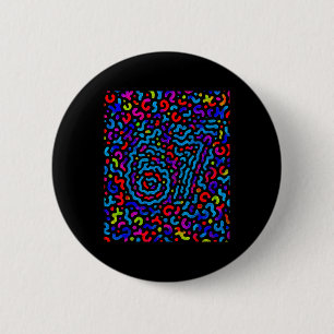 Trending Gen Z Alpha Six Seven 6 7 _9 Cm Round Badge