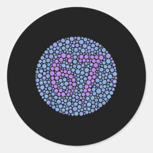 Trending Gen Z Alpha Six Seven 6 7 Classic Round Sticker