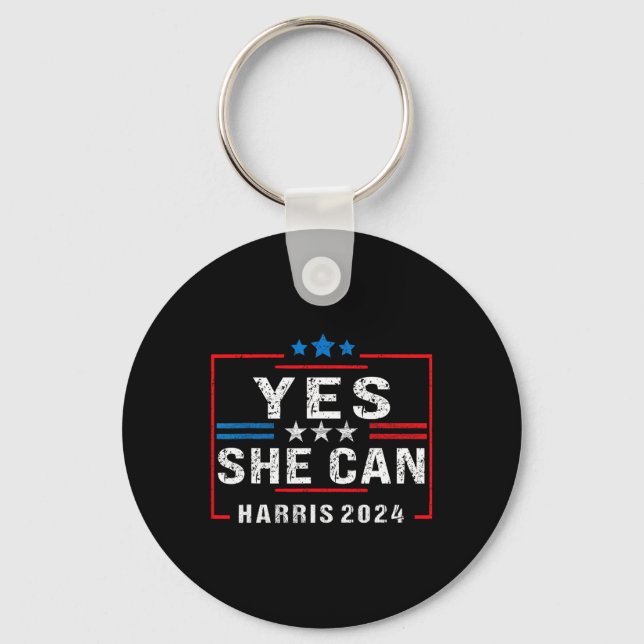 Trending Kamala Yes She Can  Key Ring (Front)