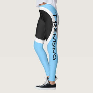 Trending light blue design leggings