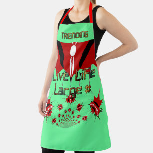 Trending Live Life Large Kenyan Shield Apron