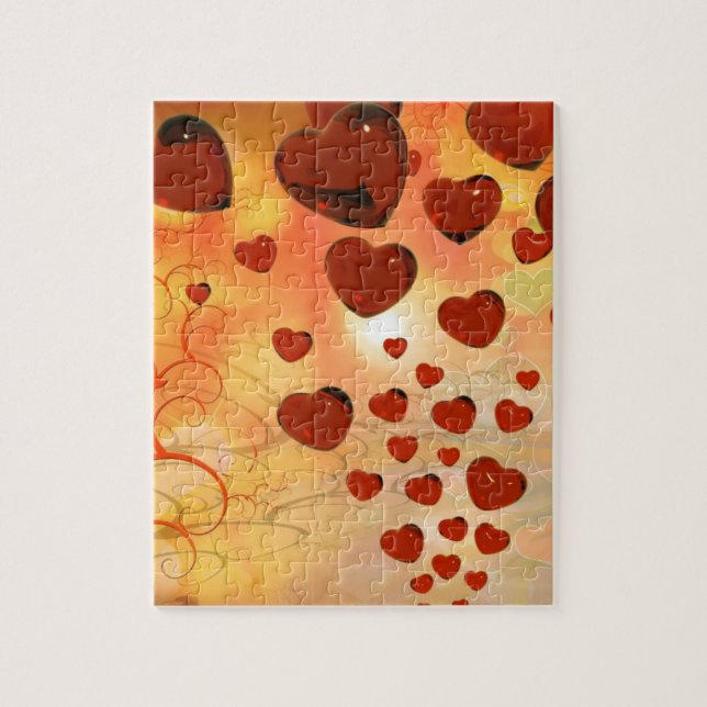 Trending love hearts, accessories. Valentines day Jigsaw Puzzle (Vertical)