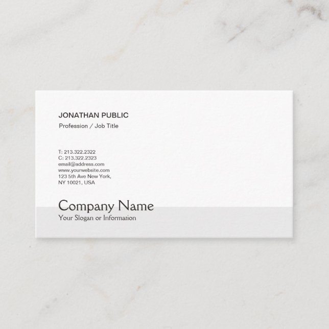 Trending Modern Elegant Creative Simple Graphic Business Card (Front)