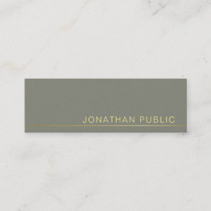 Trending Modern Elegant Green Pearl Finish Luxury Mini Business Card