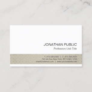 Trending Modern Elegant Smart Plain Professional Business Card