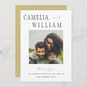 Trending Modern Wedding THANK YOU PHOTO  Invitation