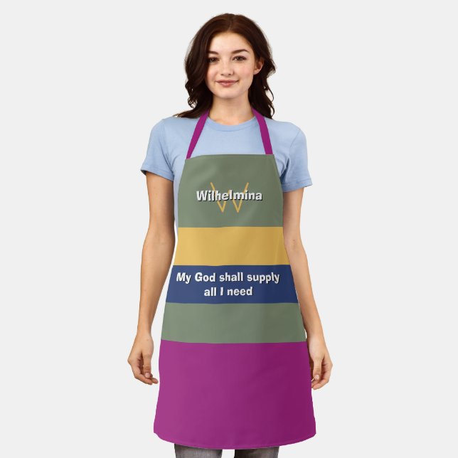 Trending Personalised MY GOD SHALL SUPPLY Apron (Worn)