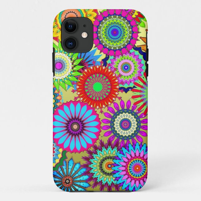Trending Psychadelic Flower Power Print Accessory Case-Mate iPhone Case (Back)