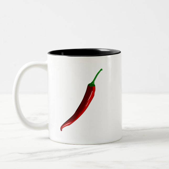 Trending Red chili Two-Tone Coffee Mug (Left)