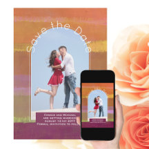 Trending Save the Date | Photo Orange Berry Lime