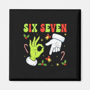 Trending Six Seven Christmas Meme 67 Xmas Funny Ch Magnet