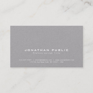 Trending Stylish Modern Premium Grey Luxury Business Card