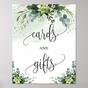 Trending succulent eucalyptus cards and gifts sign