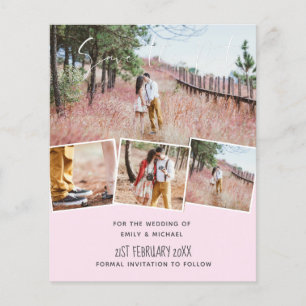 Trending Wedding Colour Pink BUDGET Save the Dates