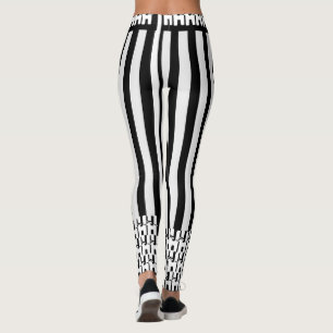 Trending Zebra Chic Monochrome Leggings