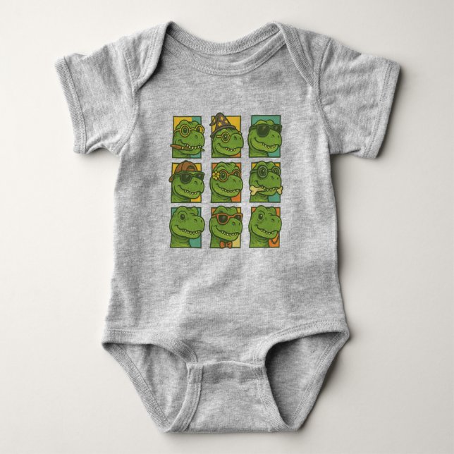 Trendosaurus Rex Baby Bodysuit (Front)